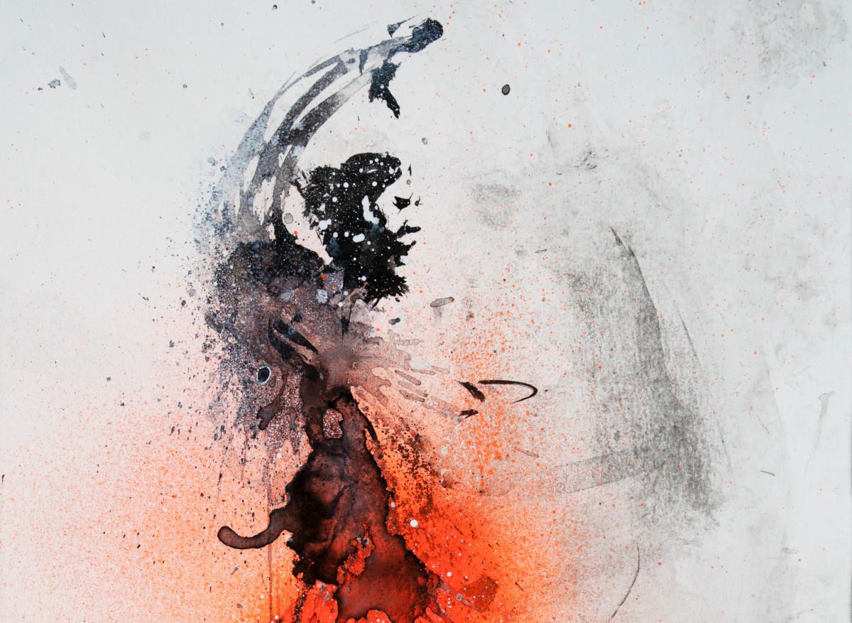 Pintura de una bailaora flamenca de Patricio Hidalgo.