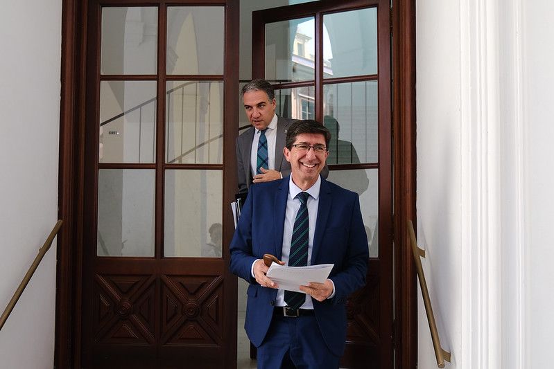 Bendodo y Marín, en una imagen de archivo. JUNTA DE ANDALUCÍA