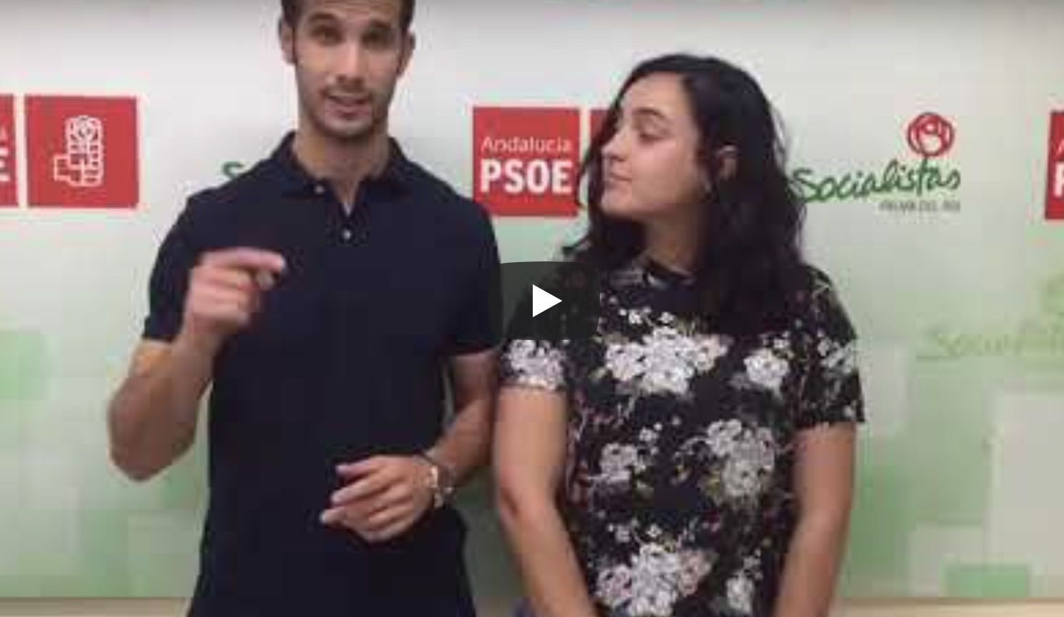 Miembros del PSOE de Palma Del Río, en el vídeo destinado a jóvenes de la localidad.