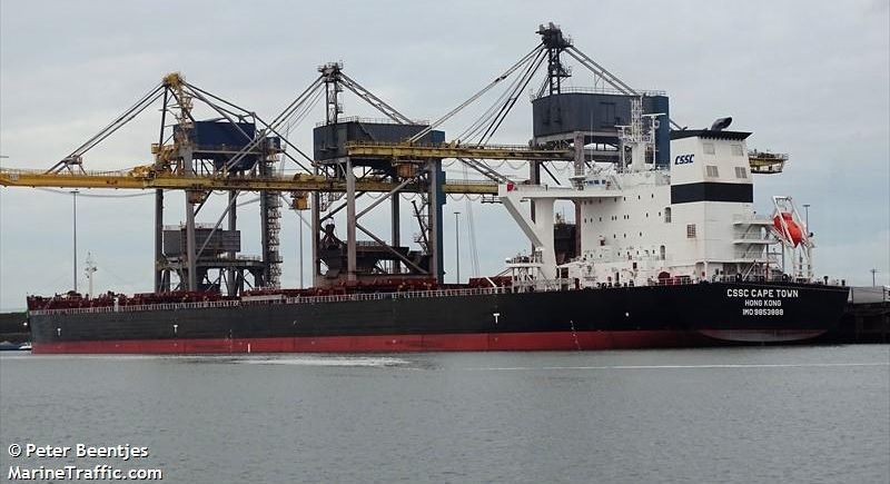 Imagen retrospectiva del buque que ha sufrido la explosión. / Peter Beentjes