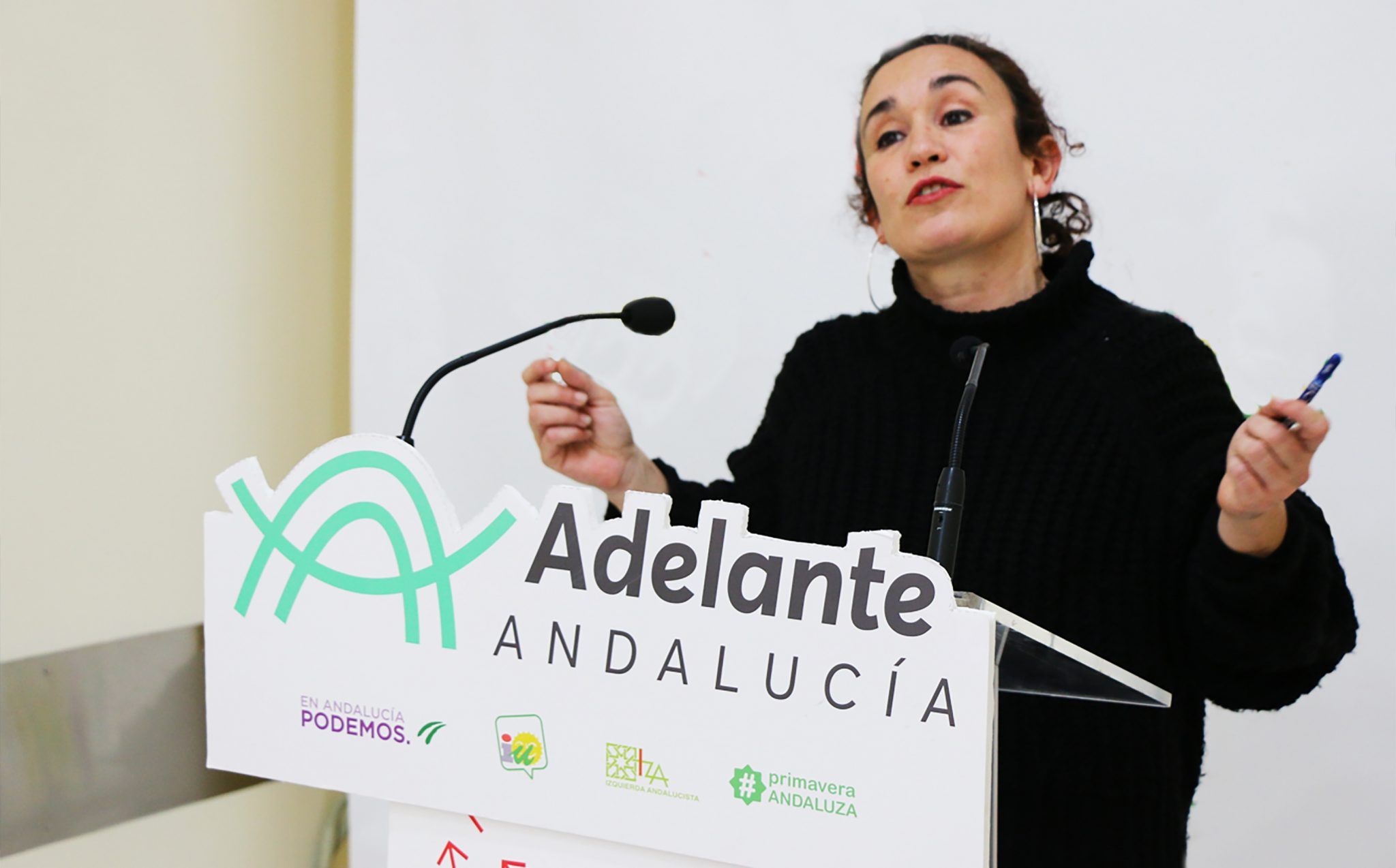 Ana Naranjo, en un acto de Adelante.