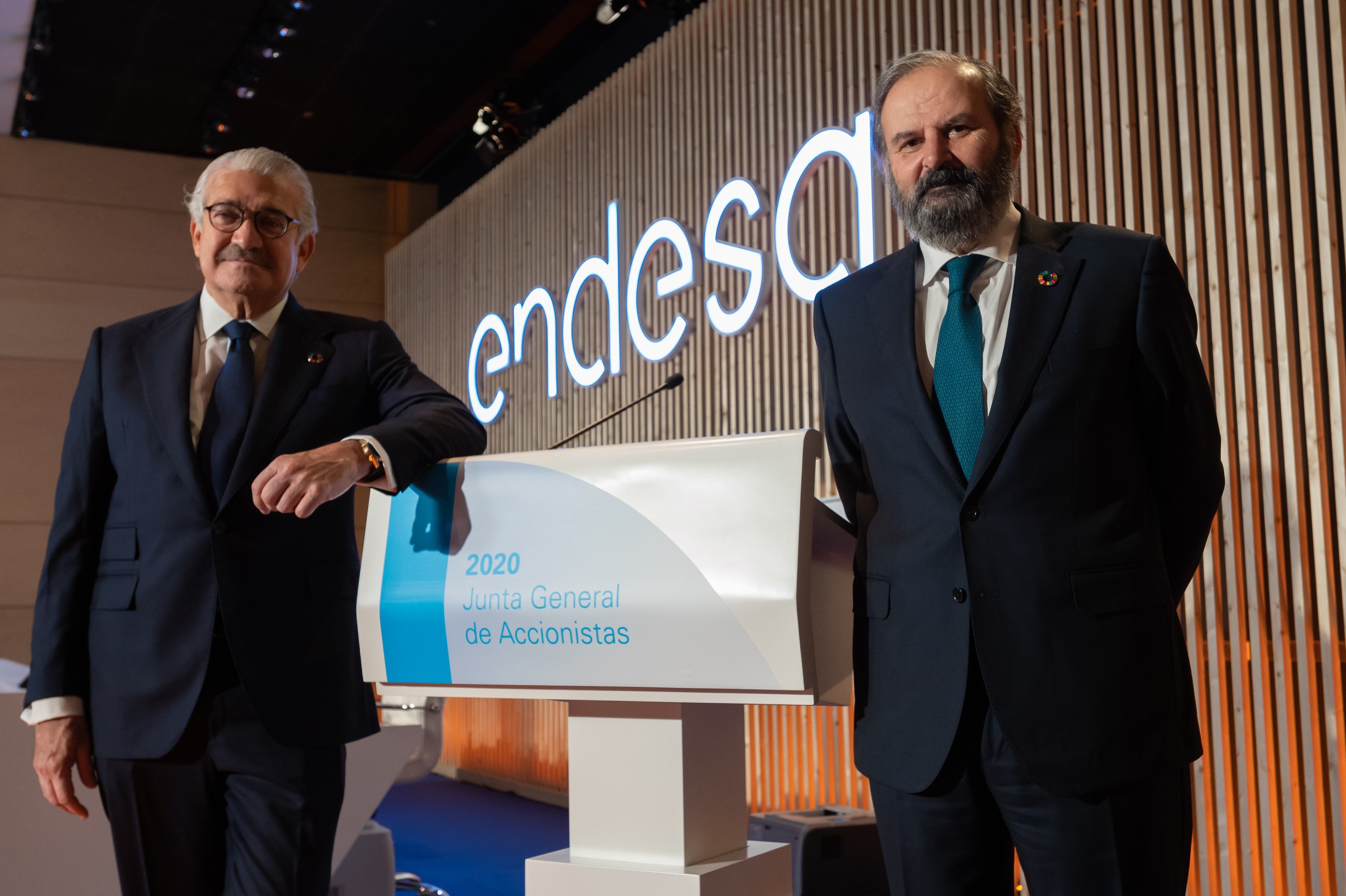 José Bogas y Juan Sánchez-Calero, consejero delegado y presidente, en una imagen de Endesa.