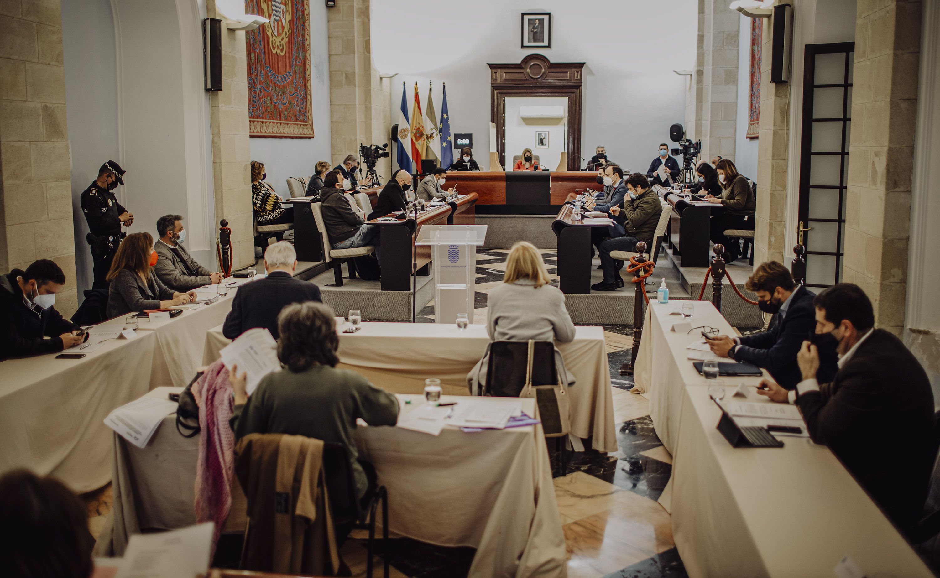 El pleno del Ayuntamiento de Jerez, recientemente.