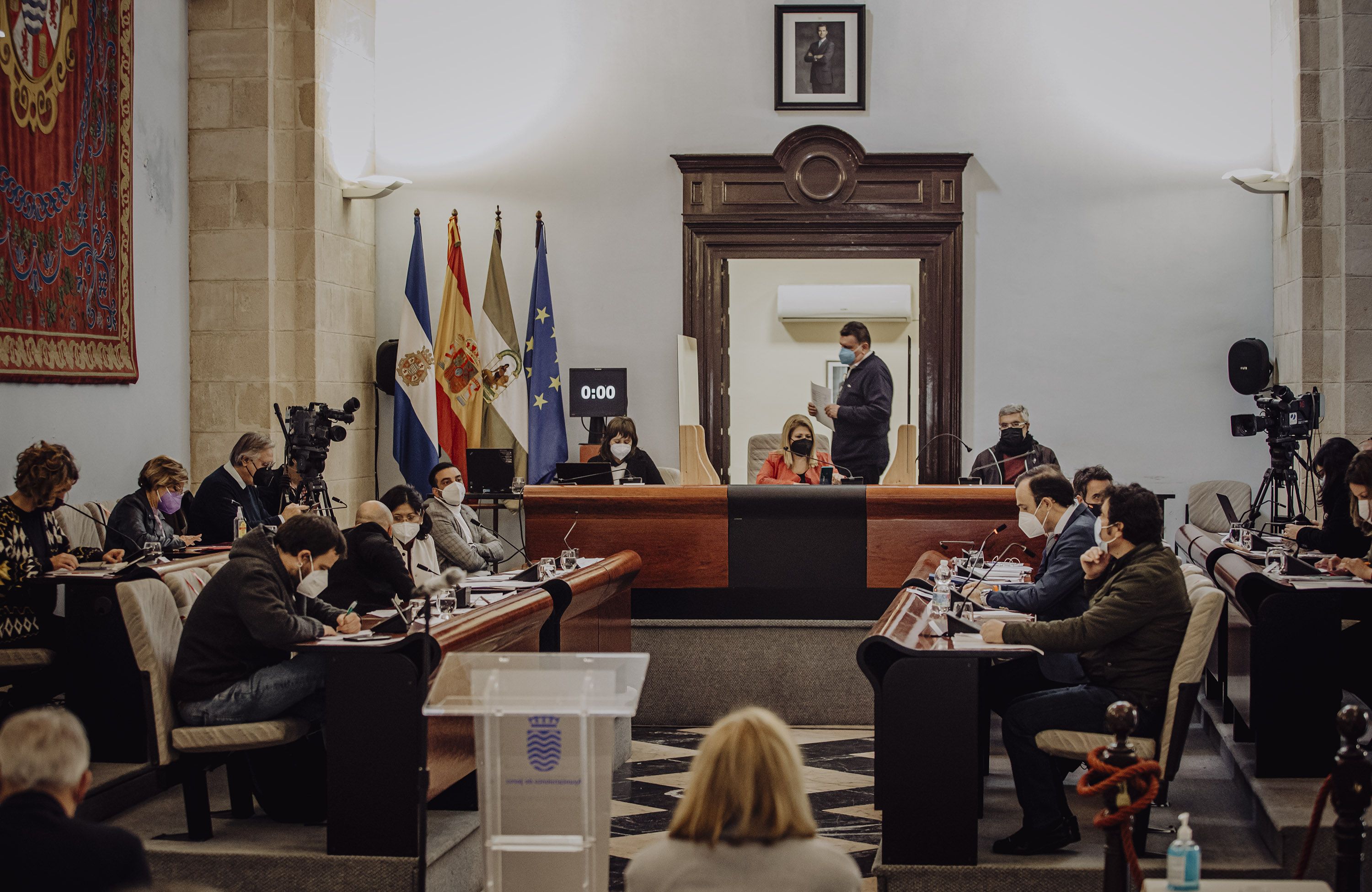 El último pleno municipal de Jerez.