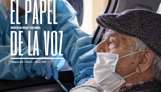 2021, un buen año para renacer. Detalle de la portada de 'El Papel de La Voz', ya disponible. JUAN CARLOS TORO/DISEÑO: SALVARTESDESIGN.COM