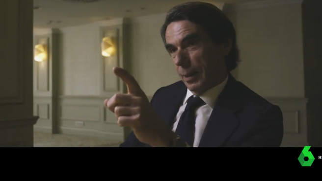 Un momento de Aznar en 'Lo de Évole'. LA SEXTA