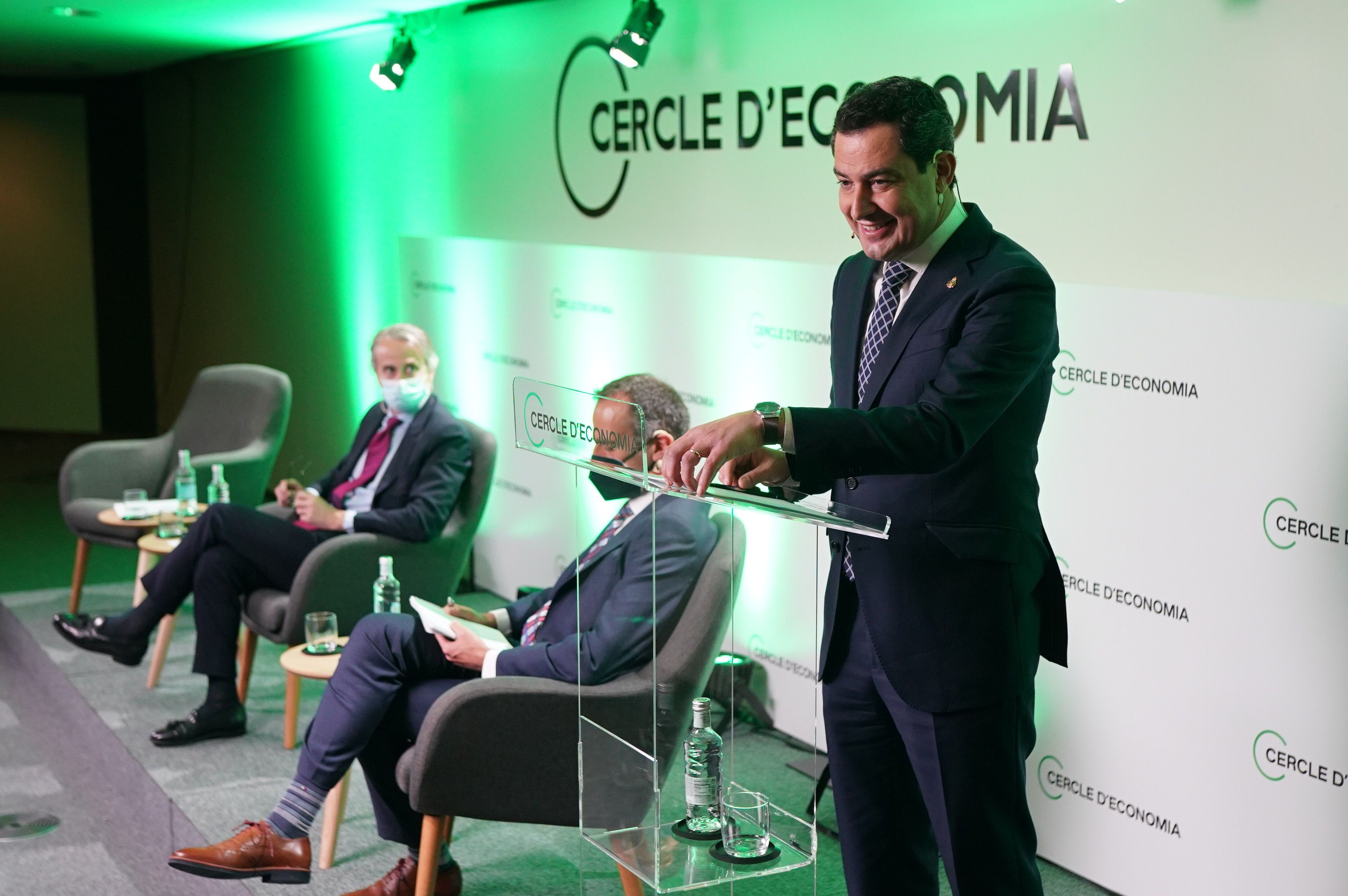 Moreno Bonilla interviene en el Círculo de Economía de Barcelona. JUNTA DE ANDALUCÍA