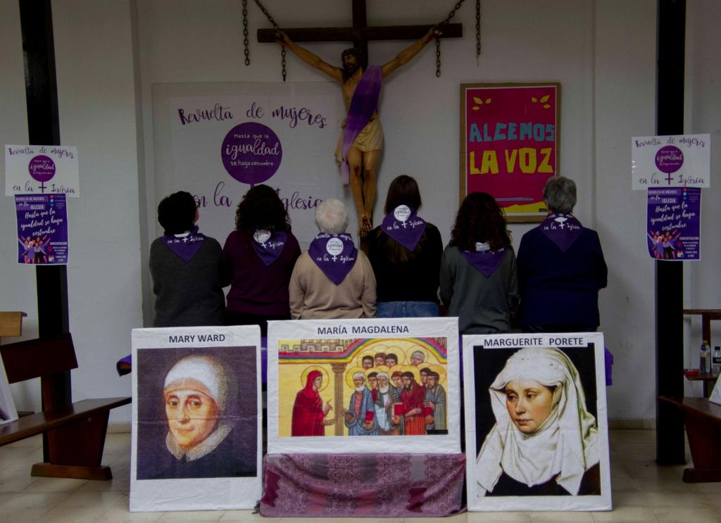 Una imagen del colectivo Revuelta de mujeres, en un evento en Madrid.