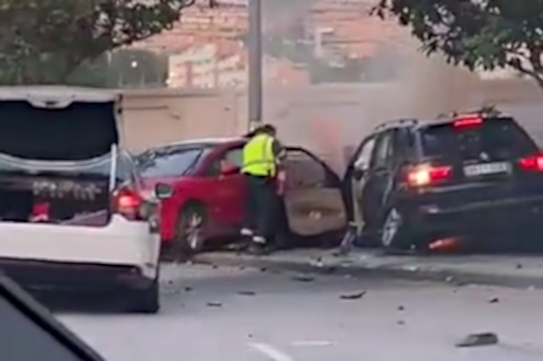 Una imagen del accidente.