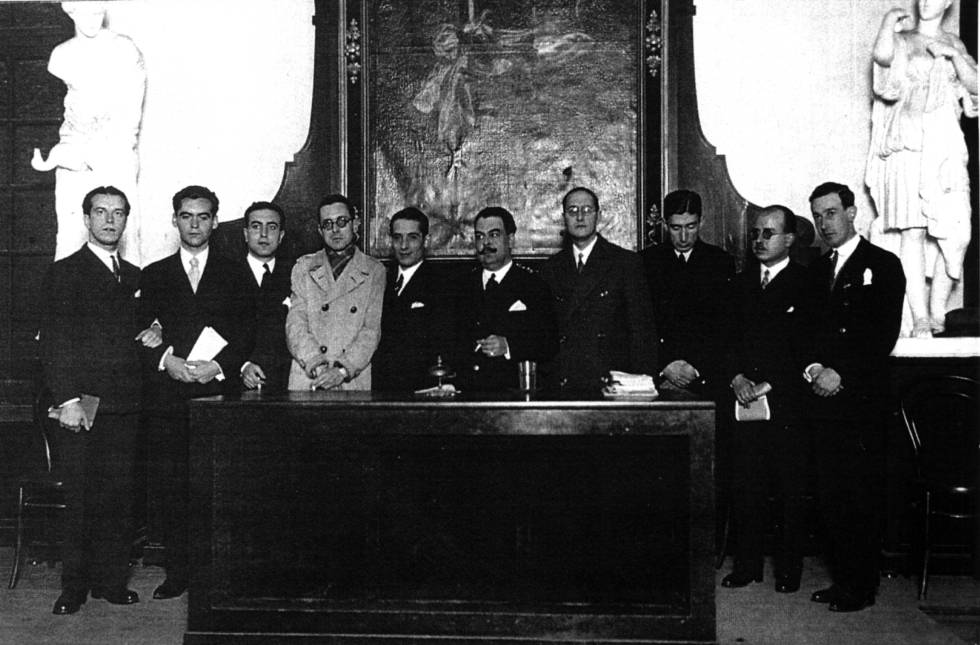 'Las afinidades electivas. Amistad y literatura' (Casa de los Poetas y las Letras). En la imagen, celebración del tricentenario de Góngora organizada por el Ateneo de Sevilla en diciembre de 1927.