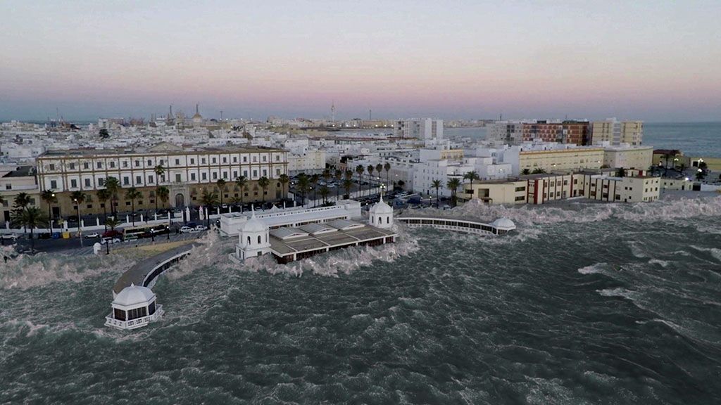 Imágenes de un posible maremoto en Cádiz. La Junta ya tiene un plan de actuación. UNESCO