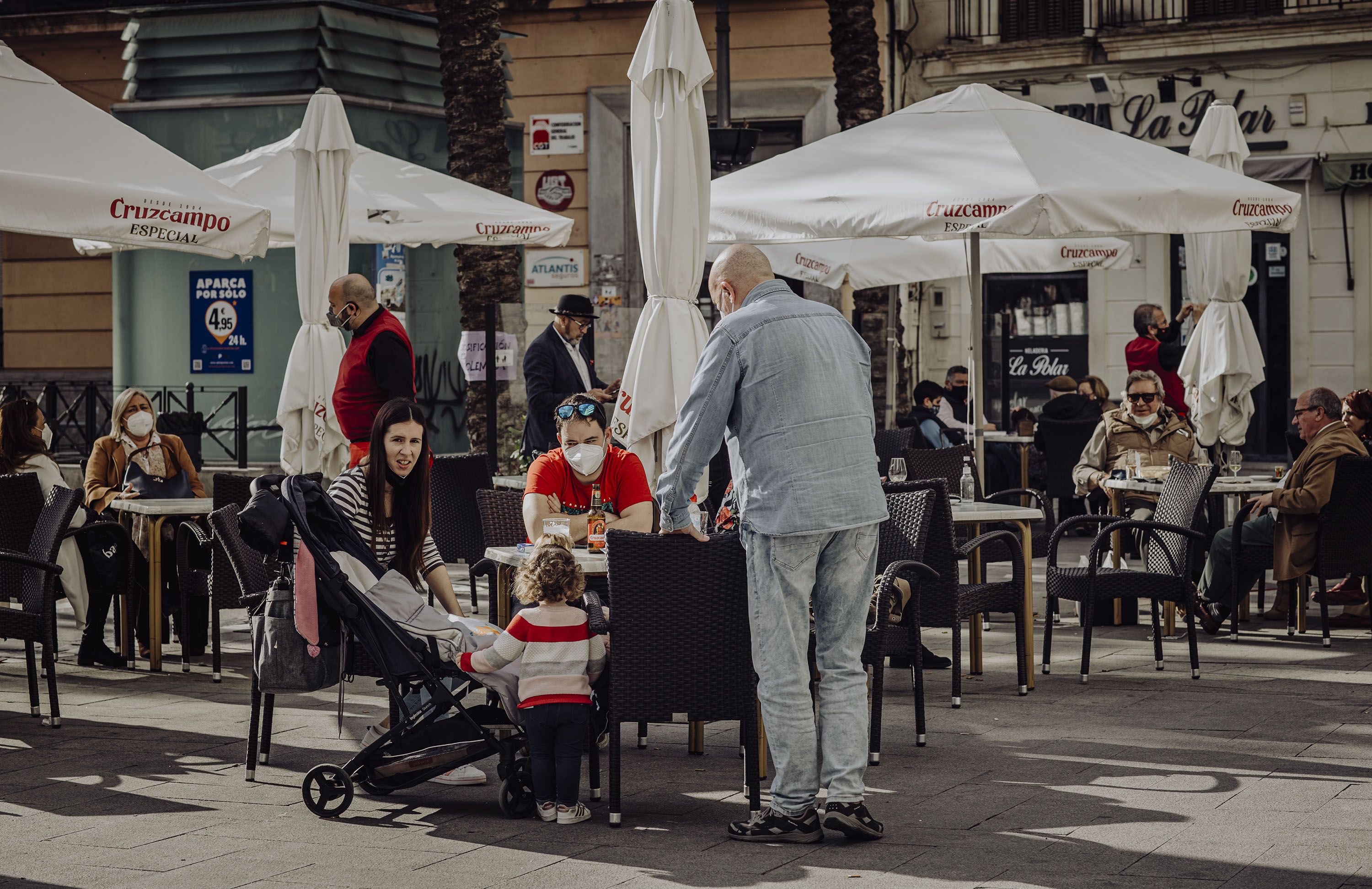 Una terraza de Jerez en una imagen reciente, se acerca la 'nueva normalidad'.