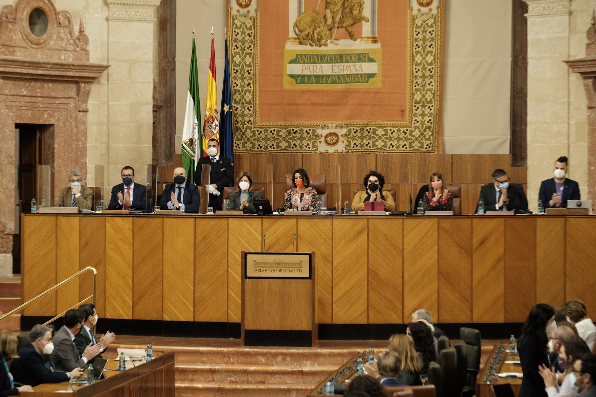 La Mesa del Parlamento, este jueves. La Mesa del Parlamento, este jueves.