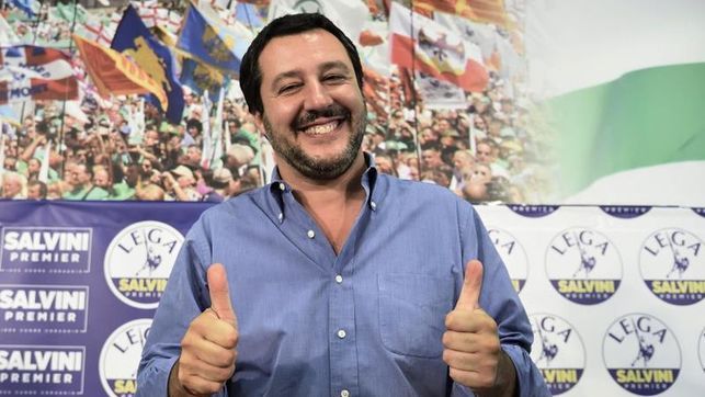 El ministro del Interior italiano y líder de la ultraderechista Liga, Matteo Salvini, en una imagen de EFE recogida por eldiario.es