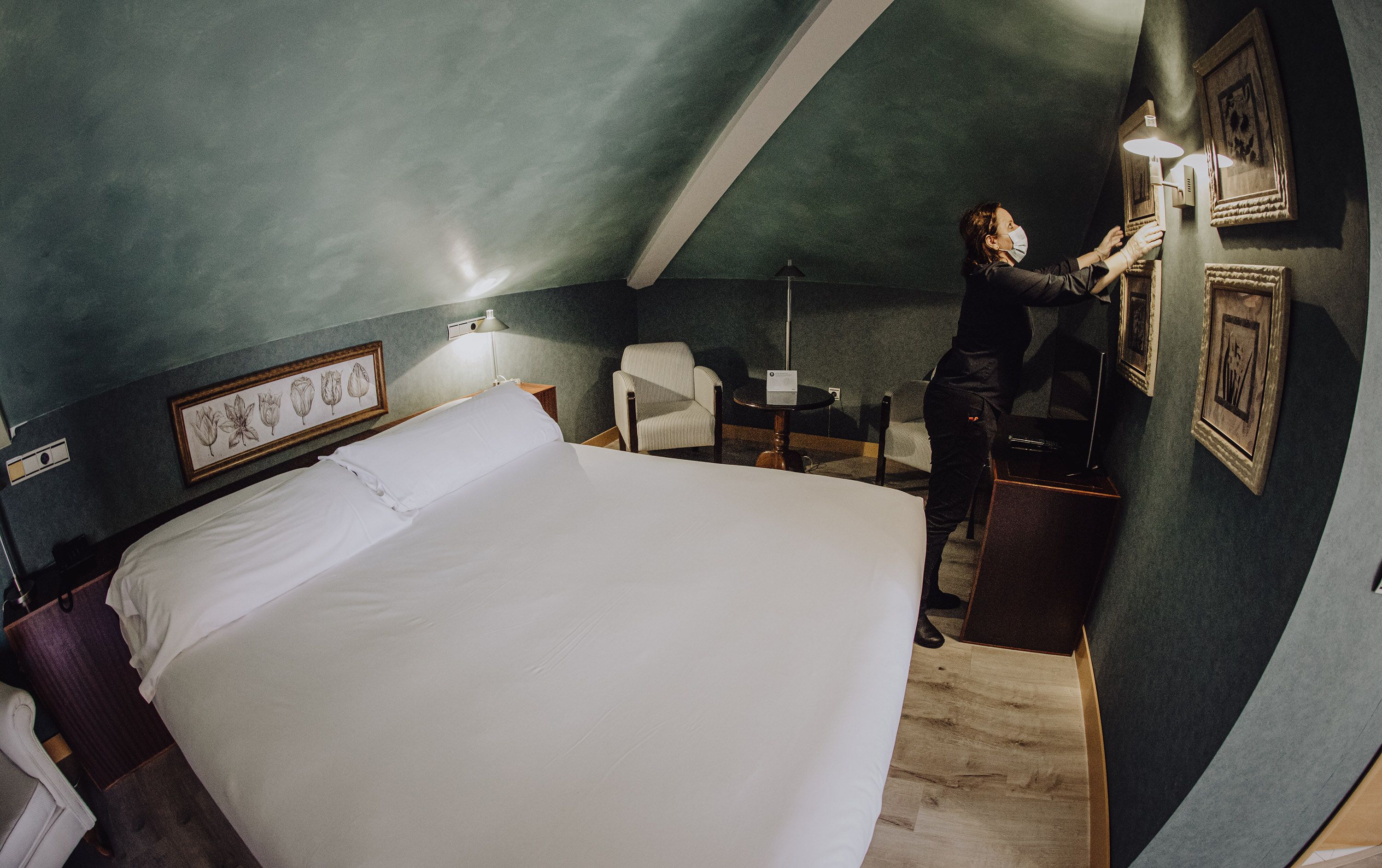 Una habitación de hotel en Jerez, en una imagen de archivo.