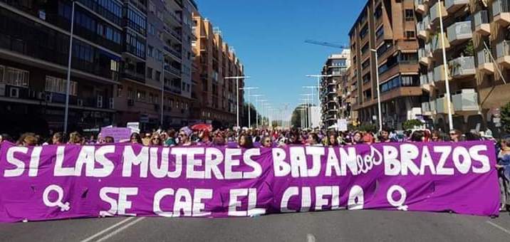 Mujeres, durante una manifestación del 8M.