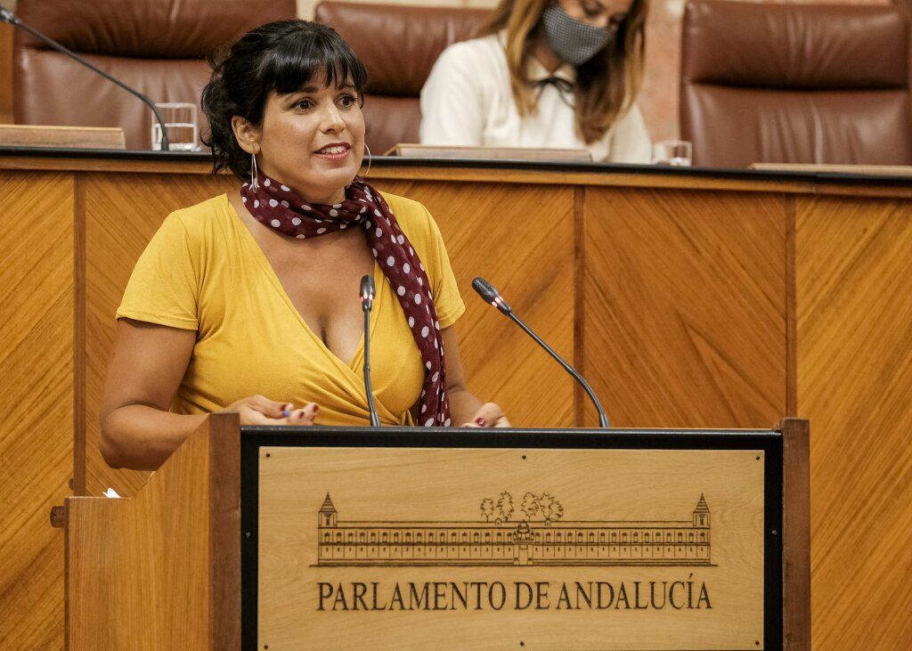 Teresa Rodríguez, diputada no adscrita en el Parlamento andaluz.