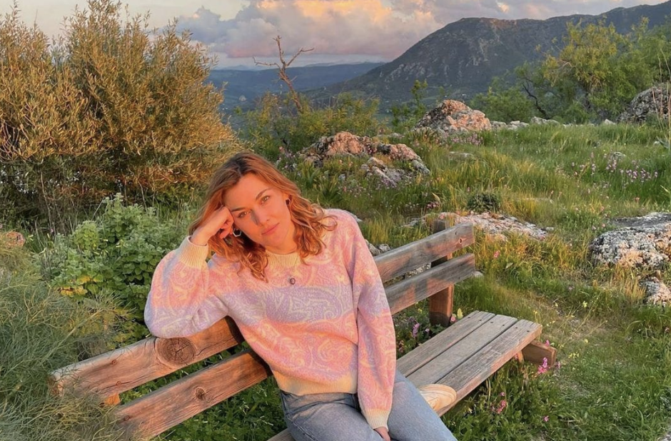Marta Nieto, en Zahara de la Sierra, estos días, en una imagen subida por la actriz a su cuenta de Instagram.