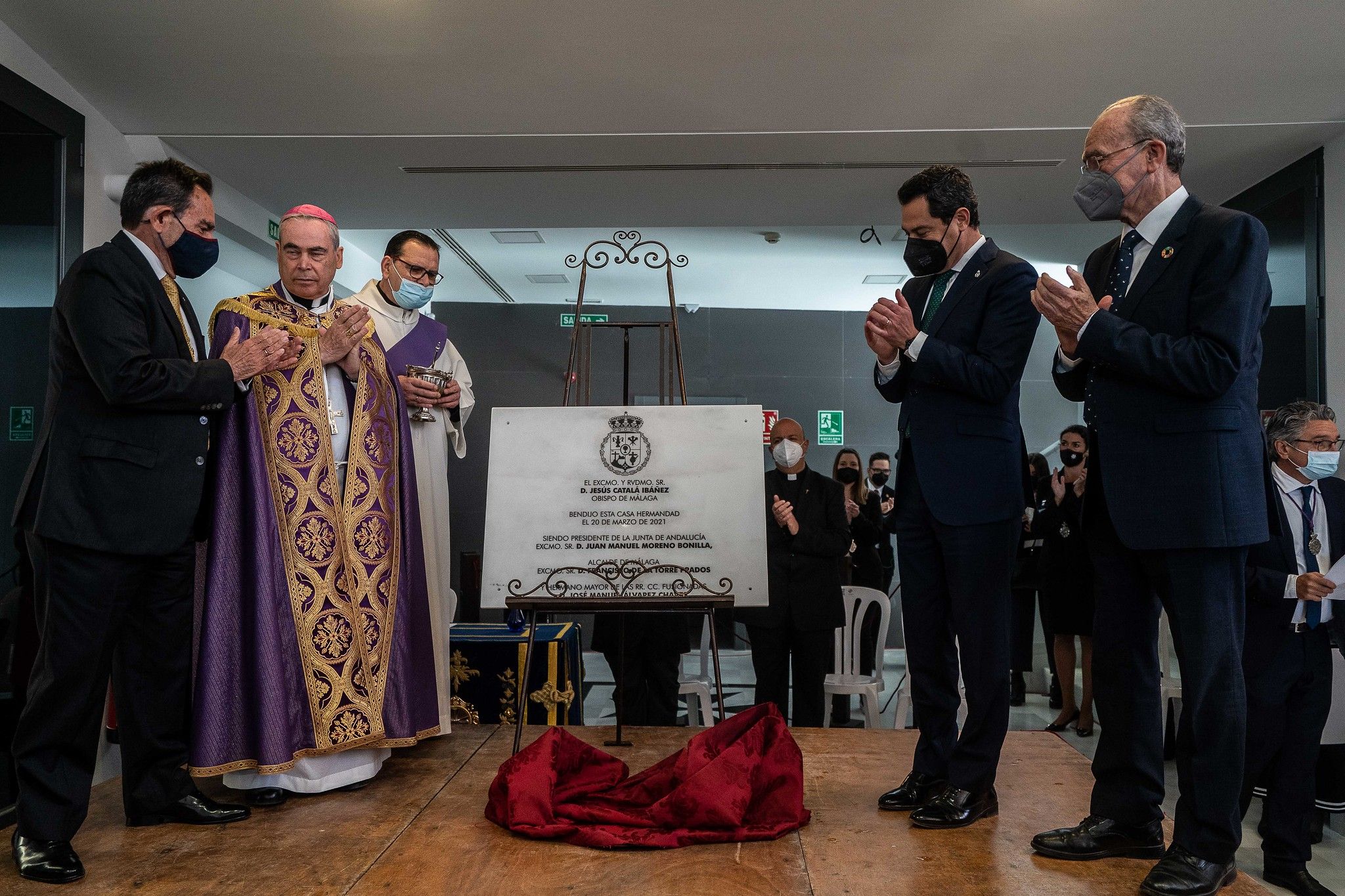 Un momento de la inauguración de las nuevas instalaciones en Málaga, este pasado sábado.