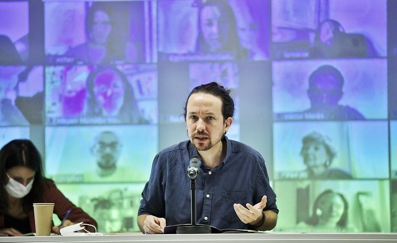 El líder de Podemos, Pablo Iglesias, en un acto reciente.