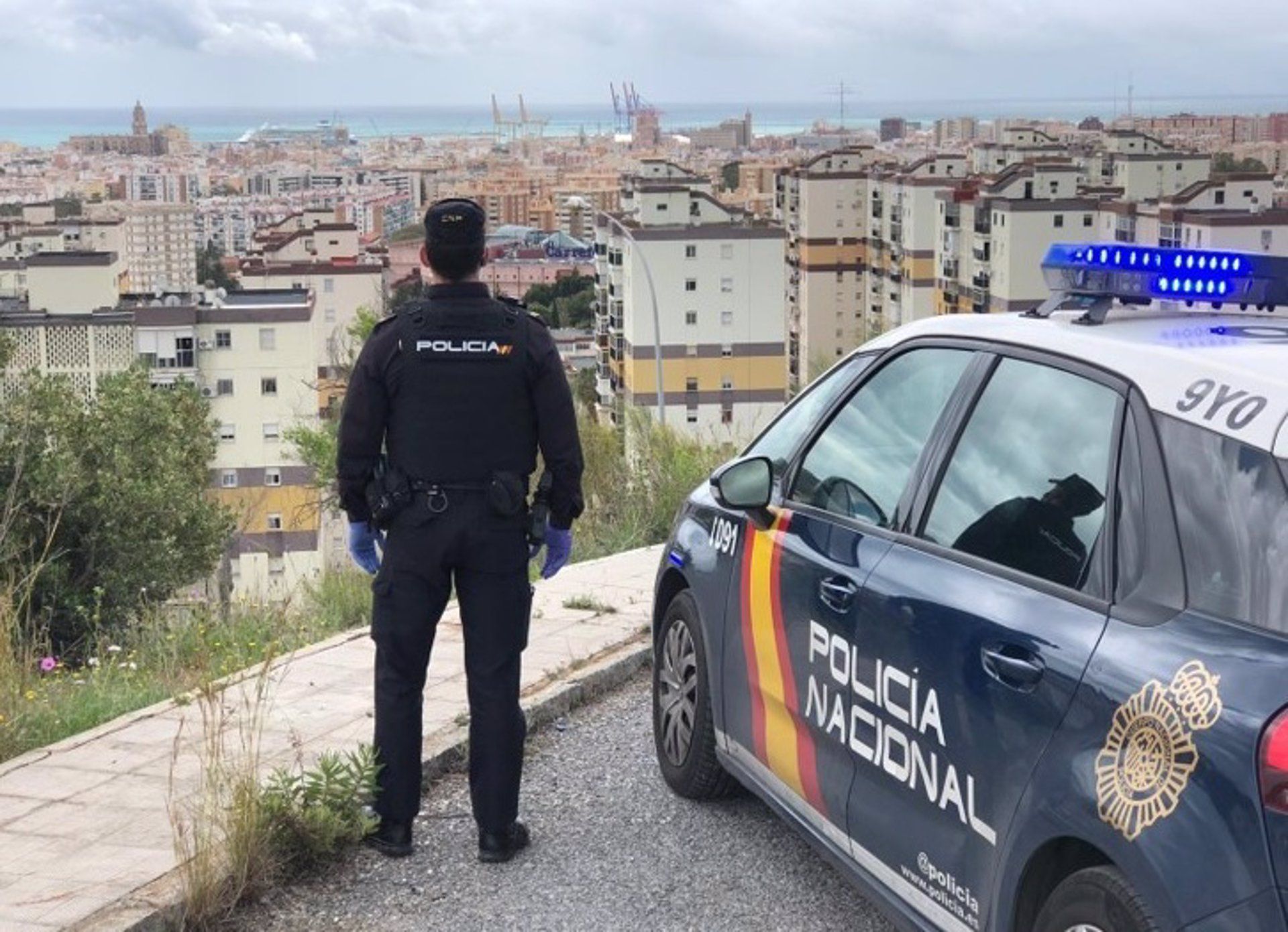 Imagen de archivo de un agente de la Policía Nacional de Málaga.