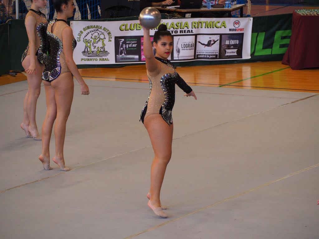 Lucía Lobo, durante un ejercicio de pelota en un pasado campeonato. 