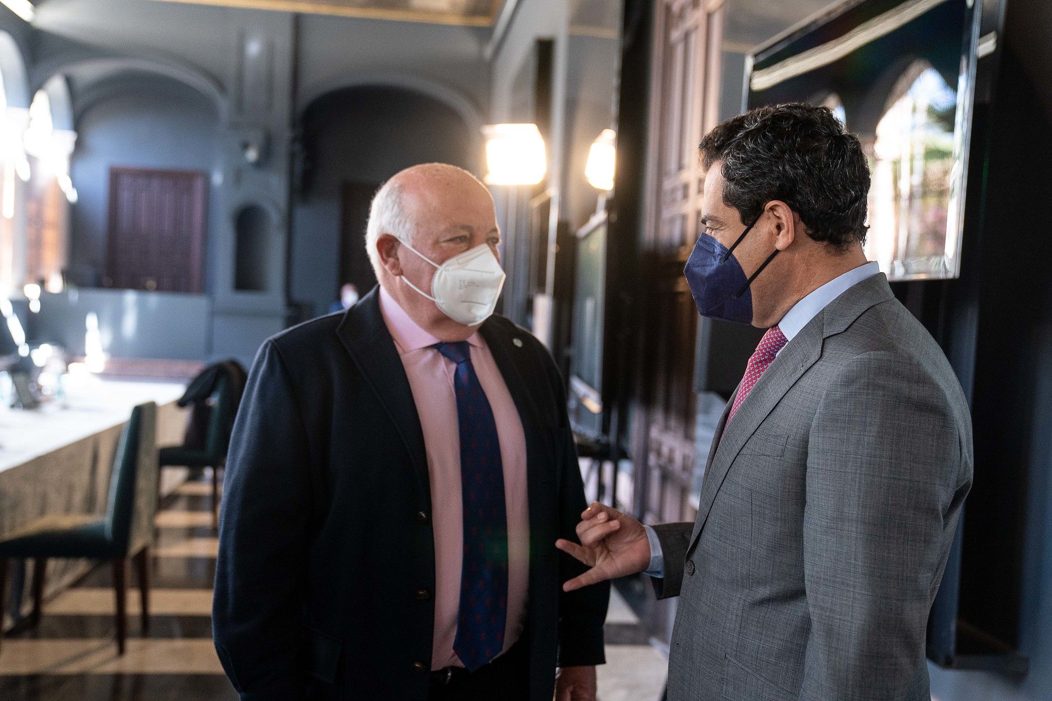 Moreno y Aguirre, esta semana en el Palacio de San Telmo. JUNTA DE ANDALUCÍA