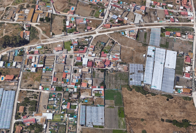 Vista aérea del Zabal, en La Línea, en una imagen de archivo.