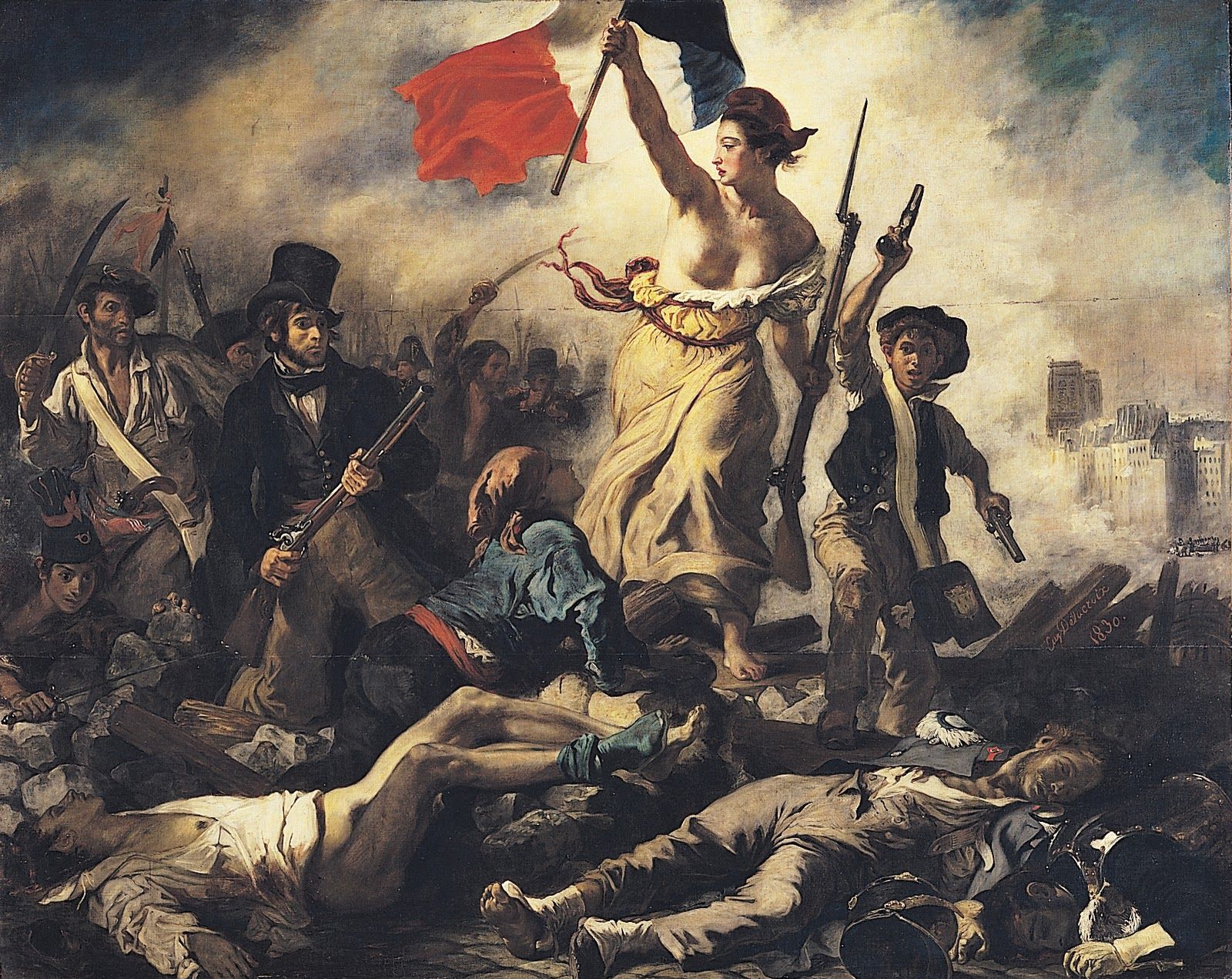 'La Libertad guiando al pueblo', de Delacroix.