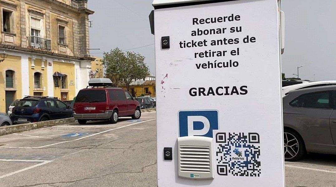 Bolsa de aparcamientos en el centro de El Puerto que sufre la subida de las tarifas.