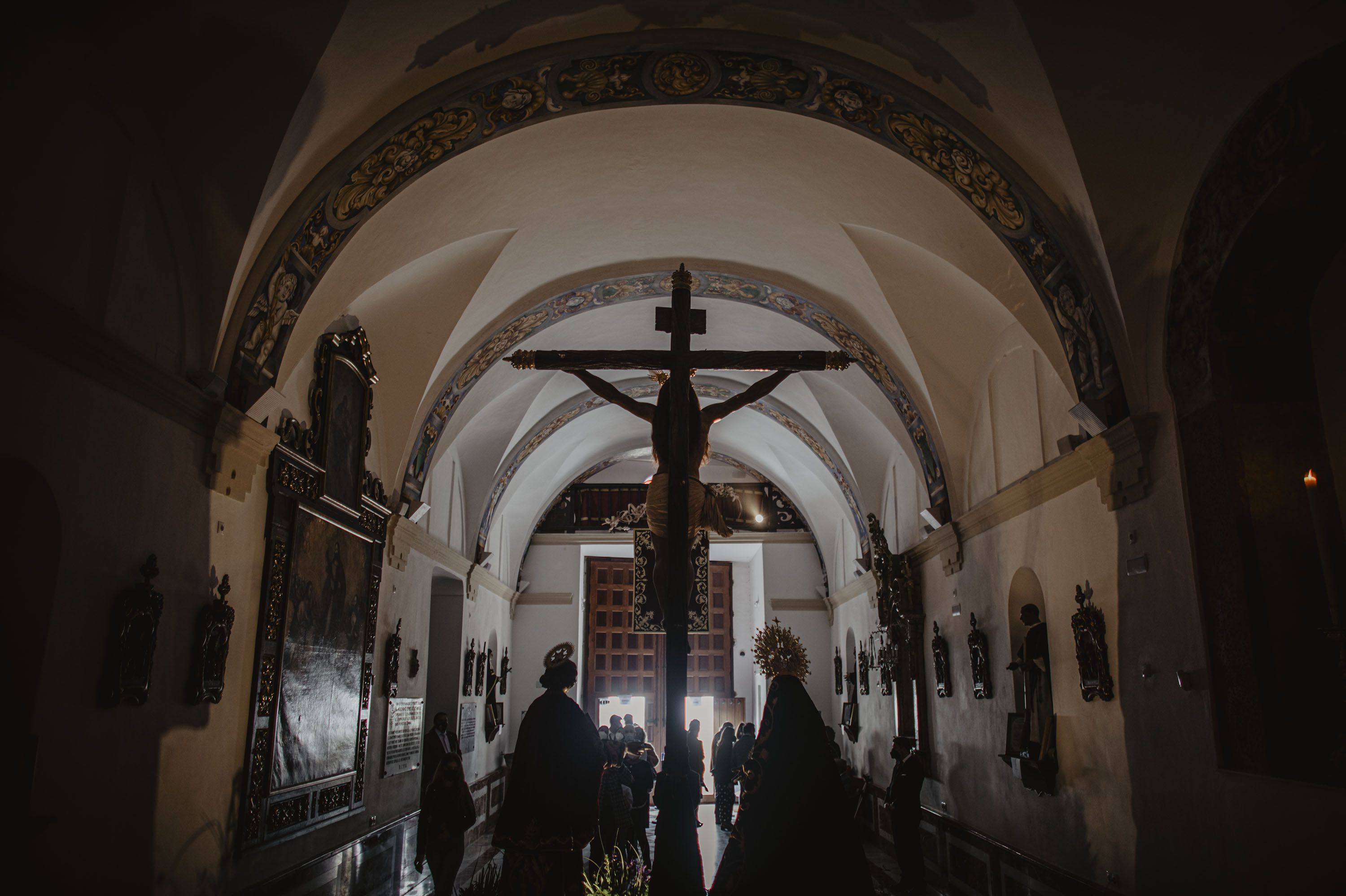 Una imagen santa en Jerez.