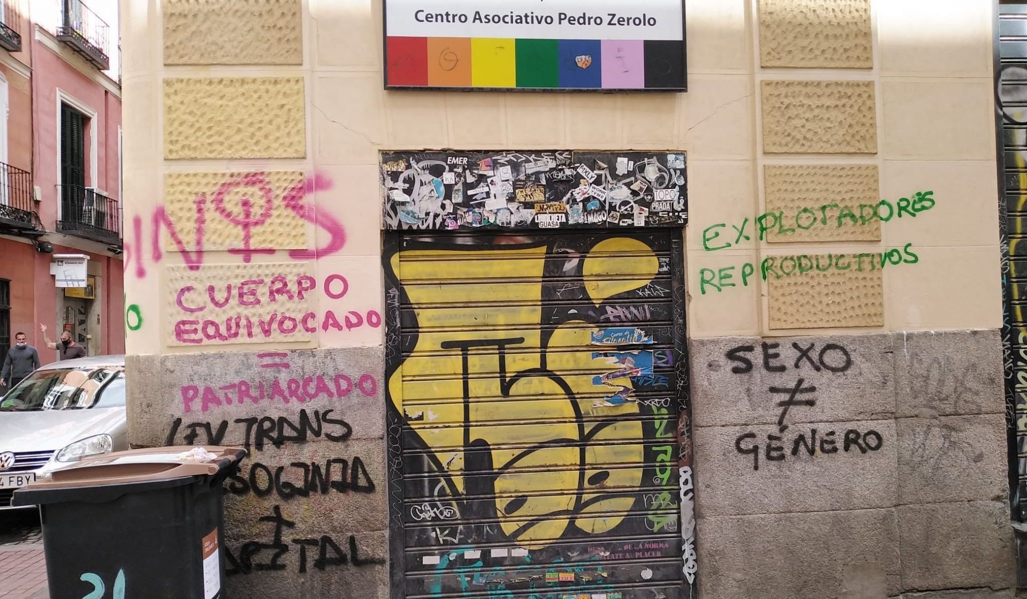 Las pintadas que ha sufrido Cogam.