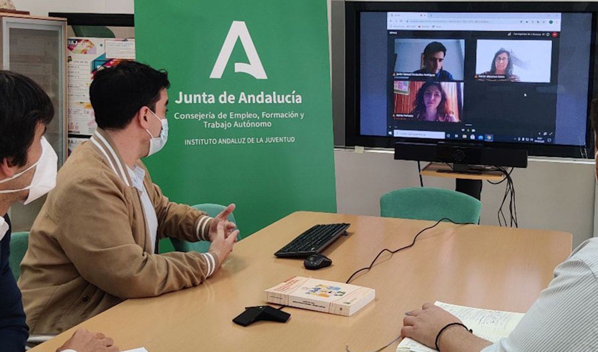 Videoconferencia con los nuevos embajadores europeos de la juventud. Videoconferencia con los nuevos embajadores europeos de la juventud.
