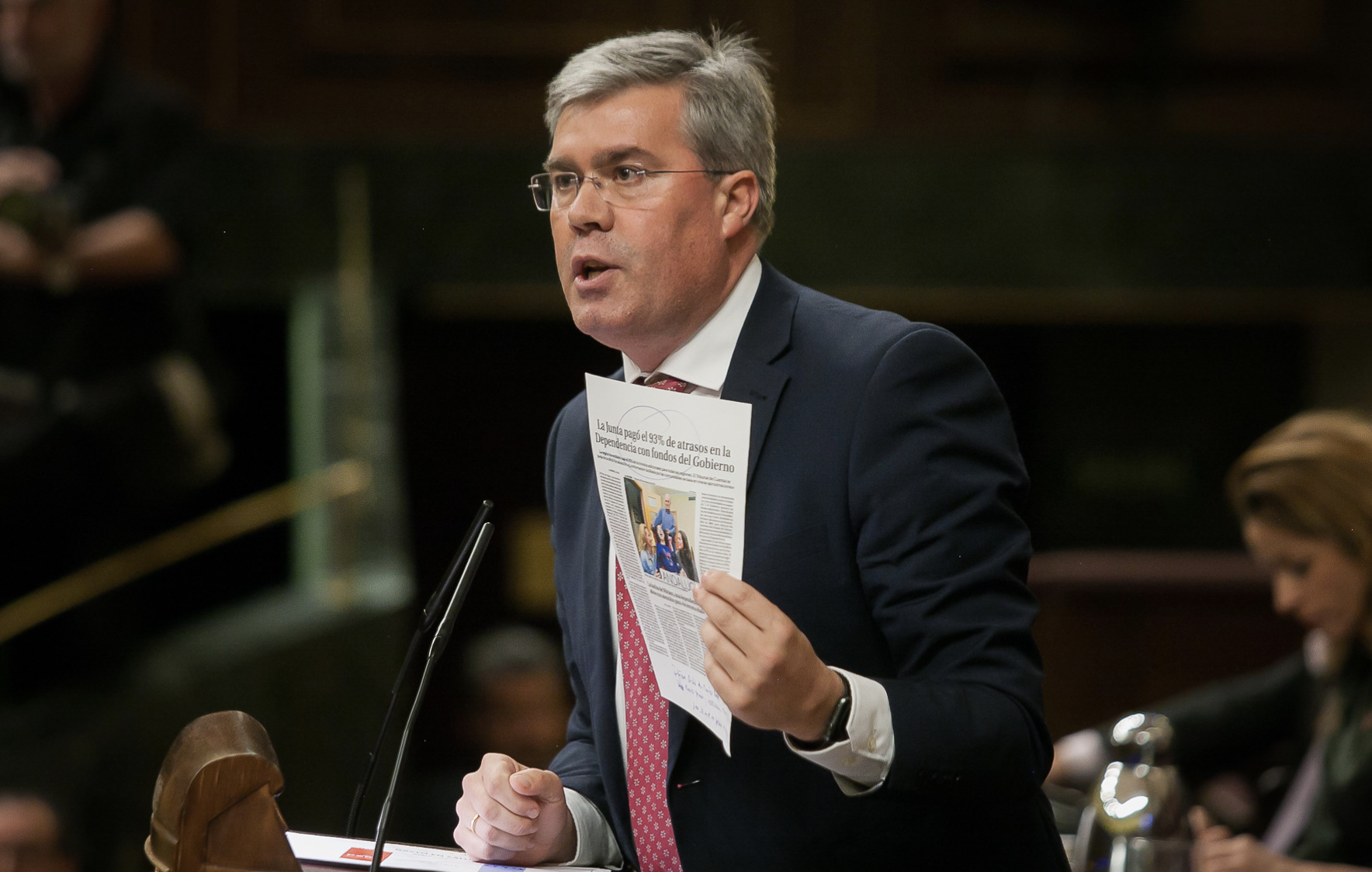 José Enrique Fernández de Moya, en el Pleno del Congreso, en una imagen de archivo. PP