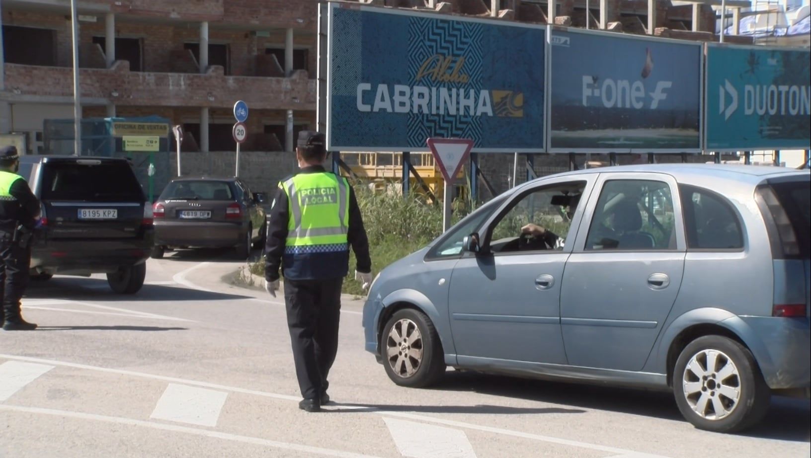 Control policial en Tarifa, la pasada Semana Santa.