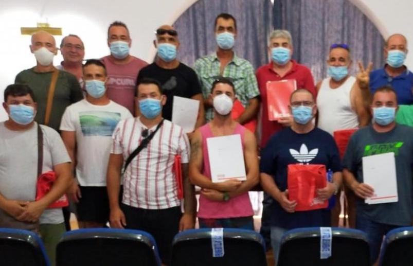 Trabajadores de almadraba, en huelga. 