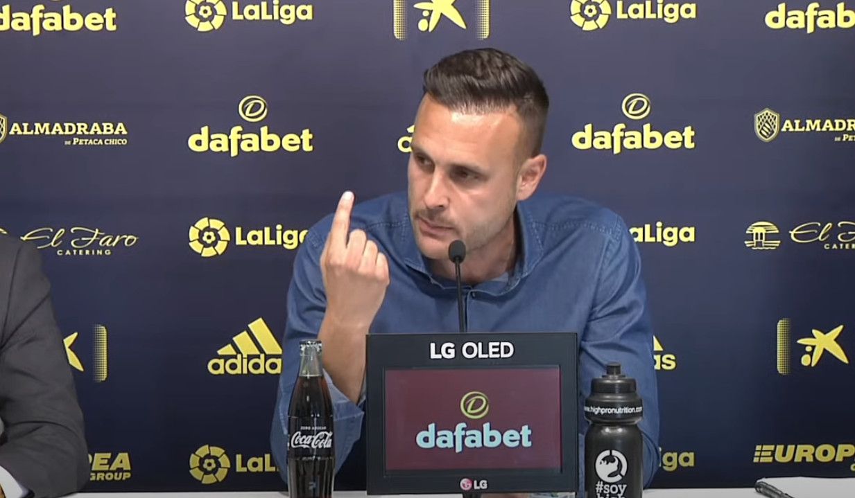 Juan Cala, en la rueda de prensa.