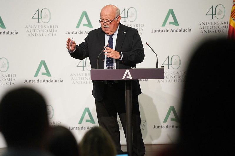 El consejero de Salud, Jesús Aguirre, en una imagen reciente.