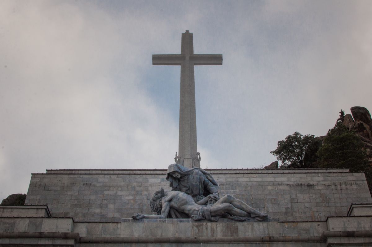 Detalle del complejo monumental del Valle de los Caídos. FOTO: MANU GARCÍA. 