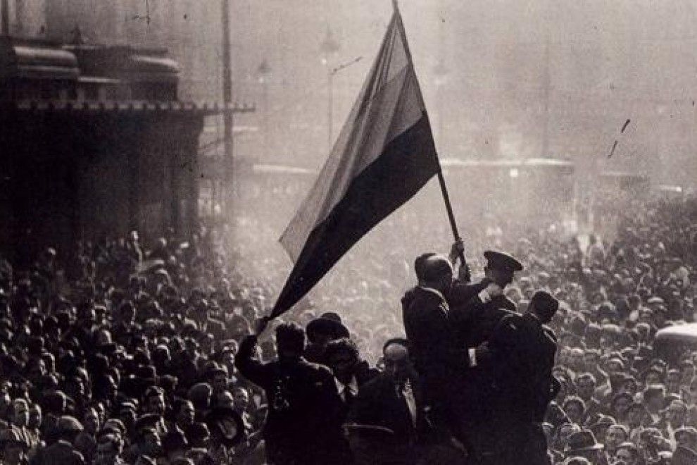 Celebración de la proclamación de la II República, el 14 de abril de 1931.