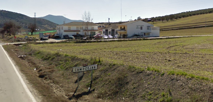 Entrada a Campotéjar, en Granada, en una imagen de Google Maps.