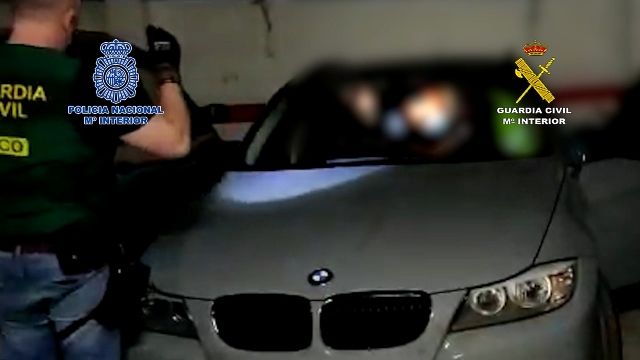 Vehículo incautado al conserje de Marbella que dirigía una red de tráfico de cocaína.