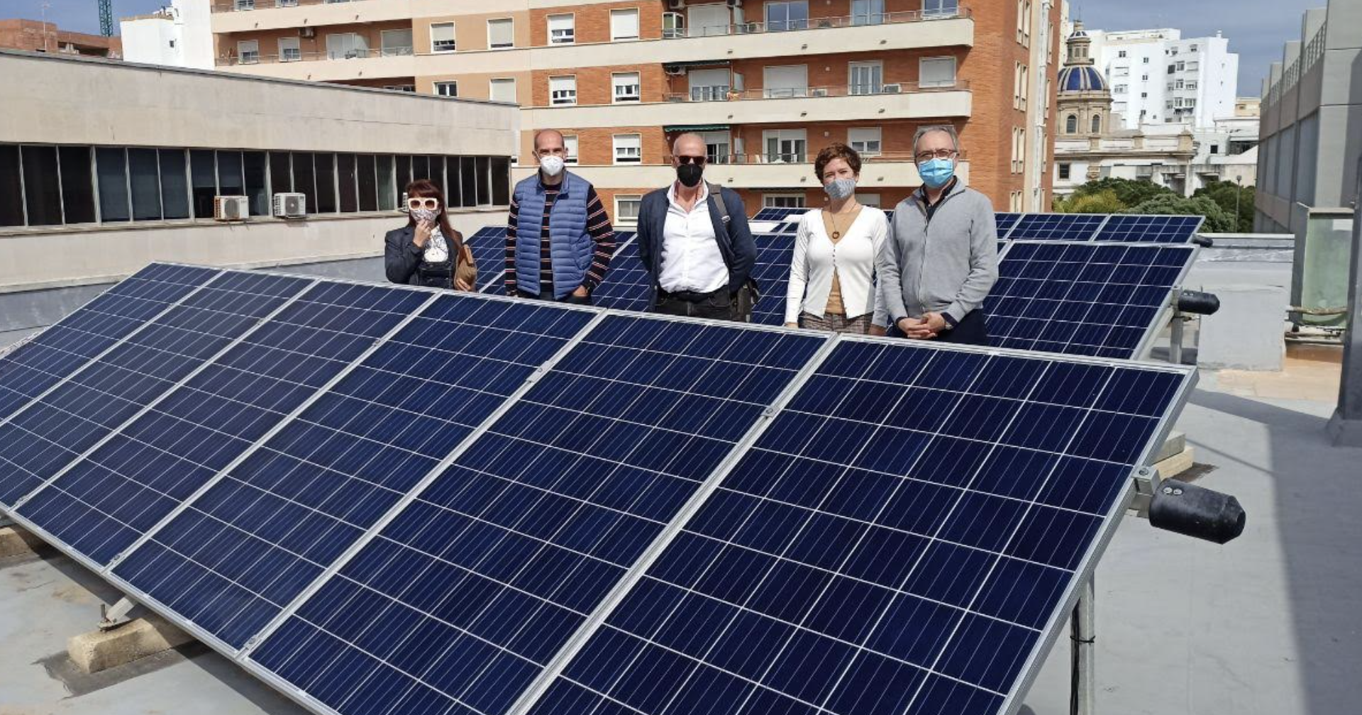 Instalación fotovoltaica en Cádiz, en una imagen reciente.