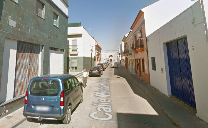 Calle Méndez Núñez, en Lepe, lugar donde han ocurrido los hechos. 