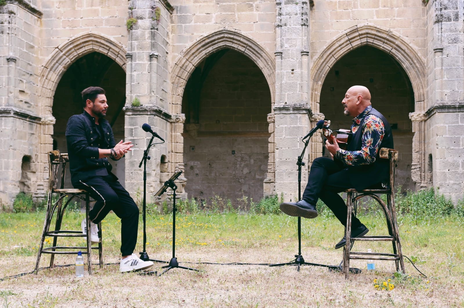 Miguel Poveda, Javier Ruibal y otros artistas graban en el Monasterio de la Victoria de El Puerto.