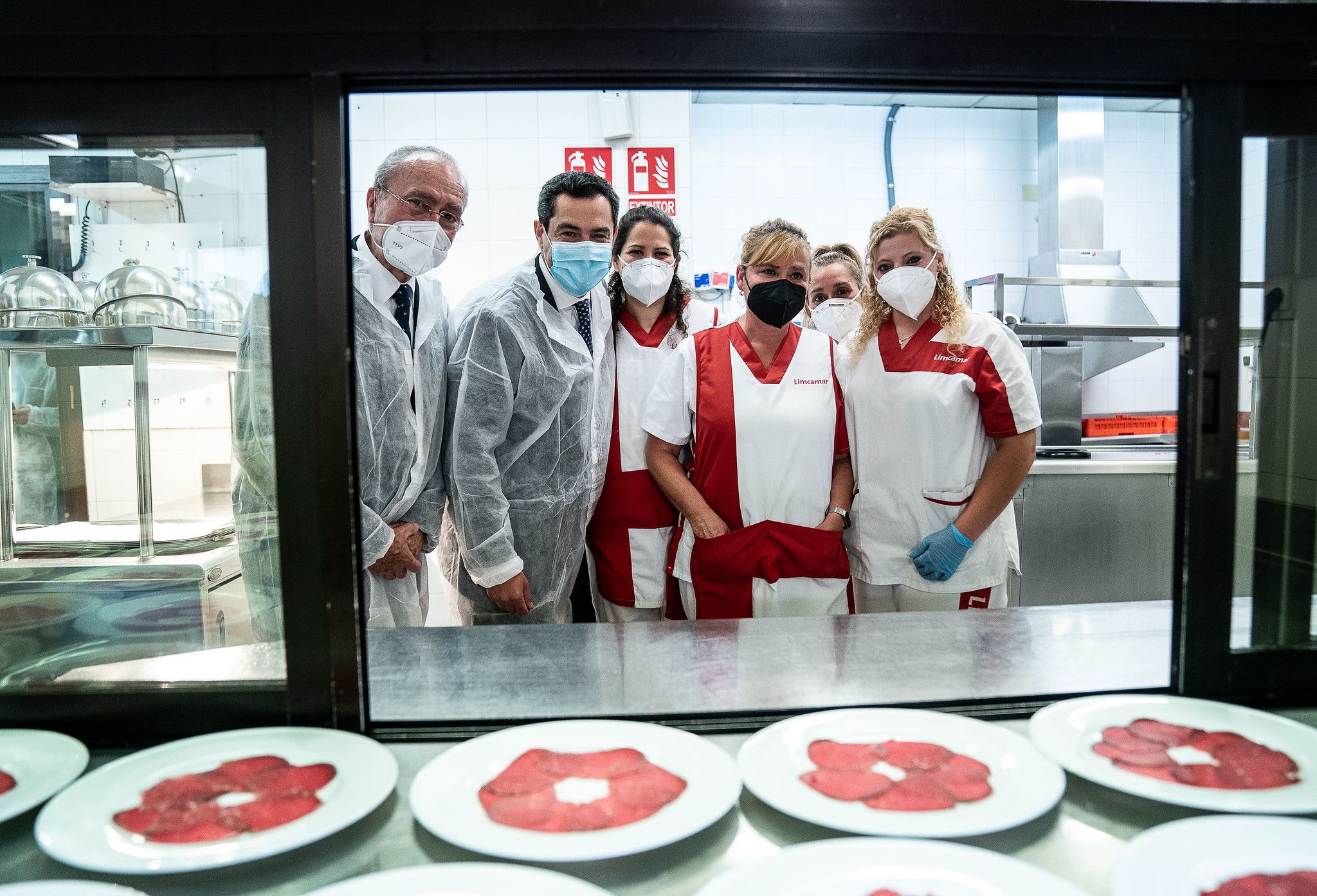 Moreno, este pasado viernes, en La Cónsula, la Escuela de Hostelería de Málaga, junto al alcalde malagueño Francisco de la Torre.