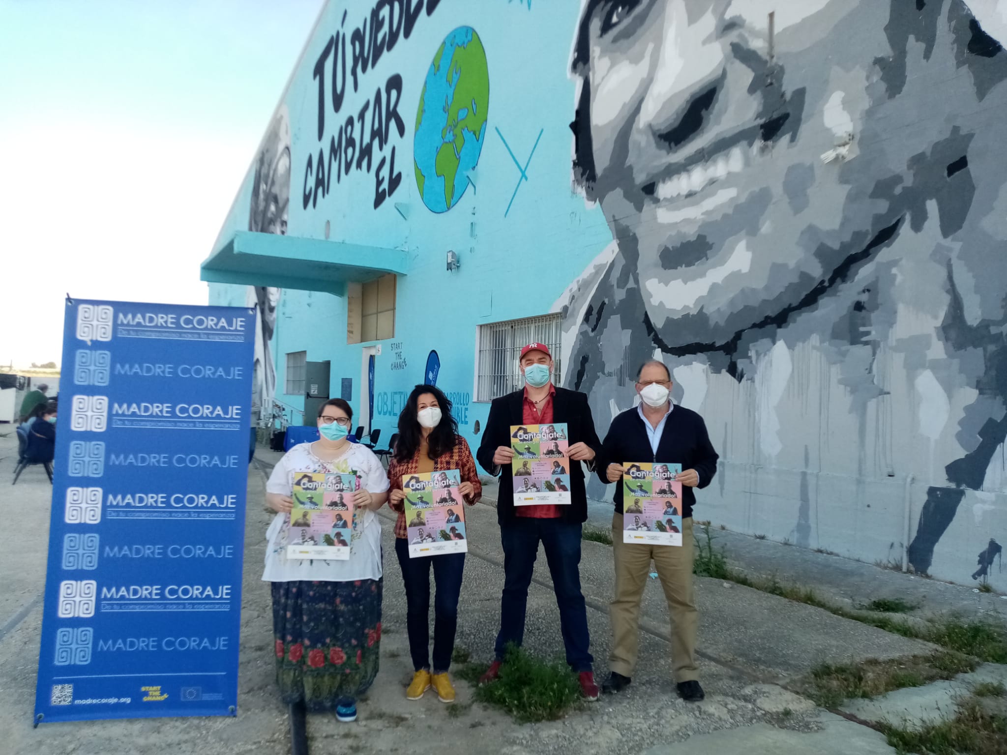 Música y solidaridad. Presentación de la campaña de voluntariado de Madre Coraje, en días pasados.
