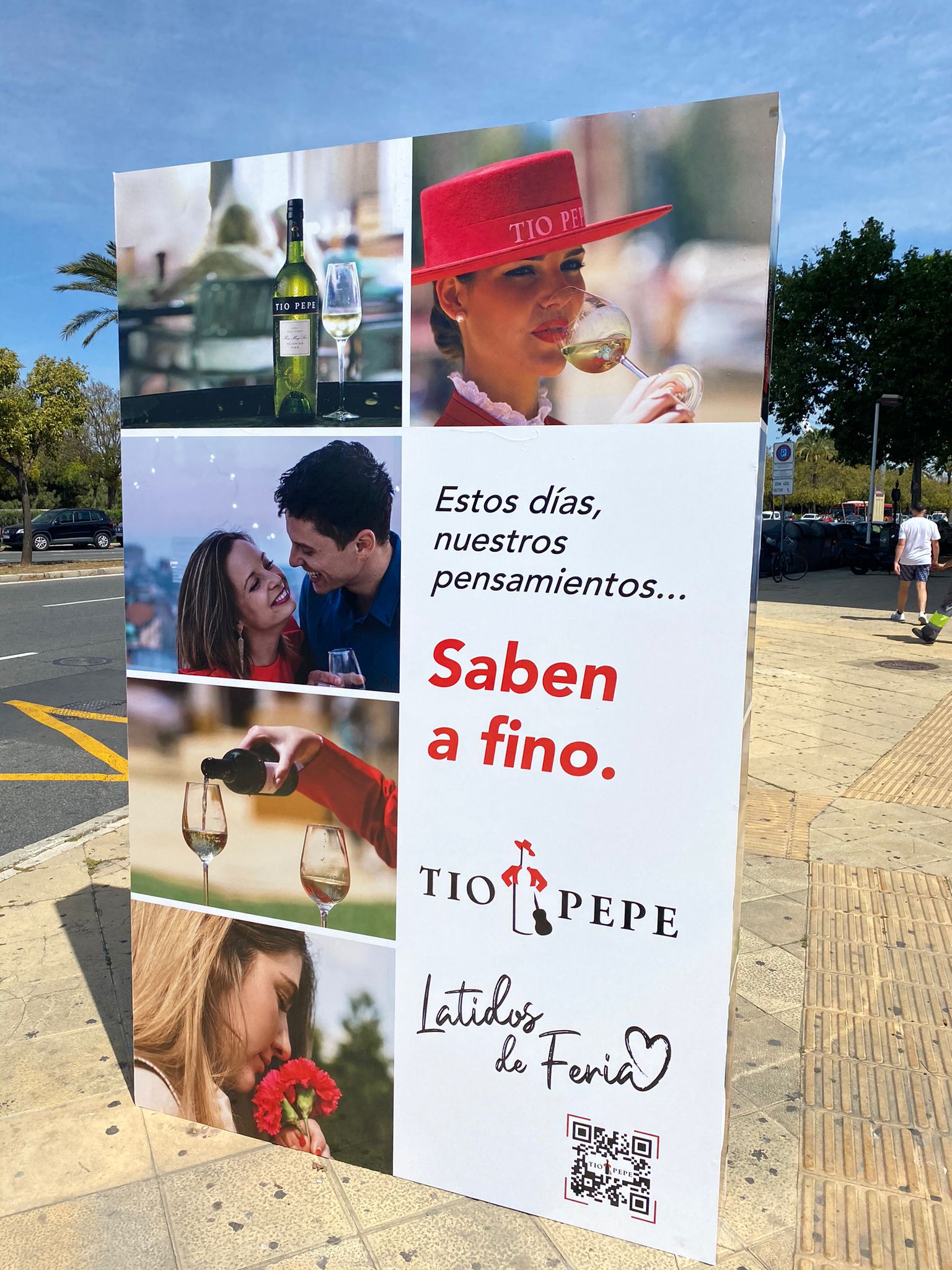 Cartel de Tío Pepe por las Fiestas de Primavera.