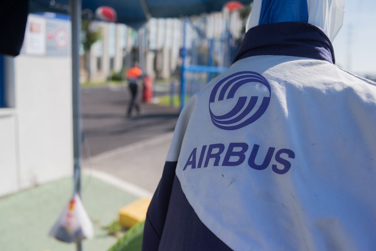 Una acción sindical de Airbus en Puerto Real. FOTO: MANU GARCÍA