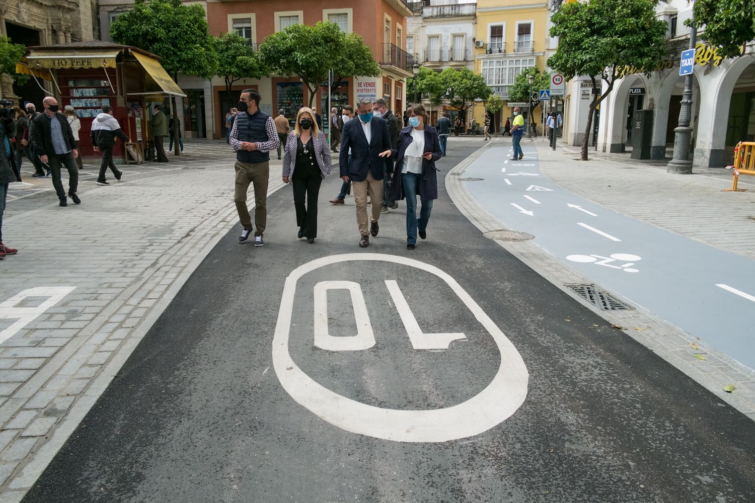 Plaza Esteve en una imagen reciente. Plaza Esteve en una imagen reciente.